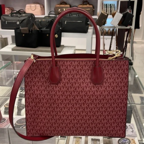 MICHAEL KORS MERCER LARGE SATCHEL 
MULBERRY MULTI - Picture 3 of 16